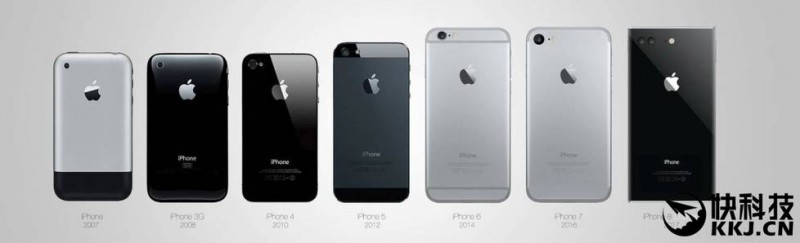 最酷的iPhone 8設(shè)計(jì)：方正造型 OLED無(wú)邊框