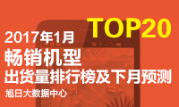2017年1月top20暢銷(xiāo)手機(jī)出貨量排行榜：魅藍(lán)note 5挺進(jìn)前五！