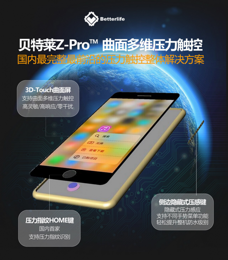 厲害了WORD貝特萊，國內(nèi)首款 Z-Pro™ 曲面多維壓力觸控震撼發(fā)布！
