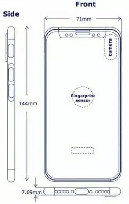 新一代iPhone8 現(xiàn)身：后置指紋識別