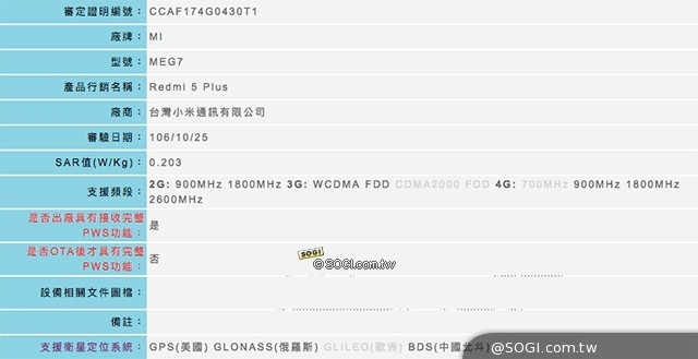 紅米5 Plus售價(jià)曝光：999元的全面屏