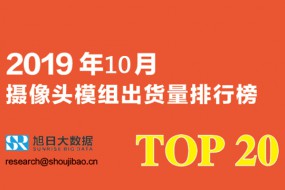 2019年10月攝像頭模組出貨量排行榜（內(nèi)附2019年全年出貨預估）